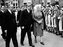Welsh Labour politician Aneurin Bevan with a group of nurses on the day that the National Health Service came into being, 5th July 1948. 
Credit: Getty Images